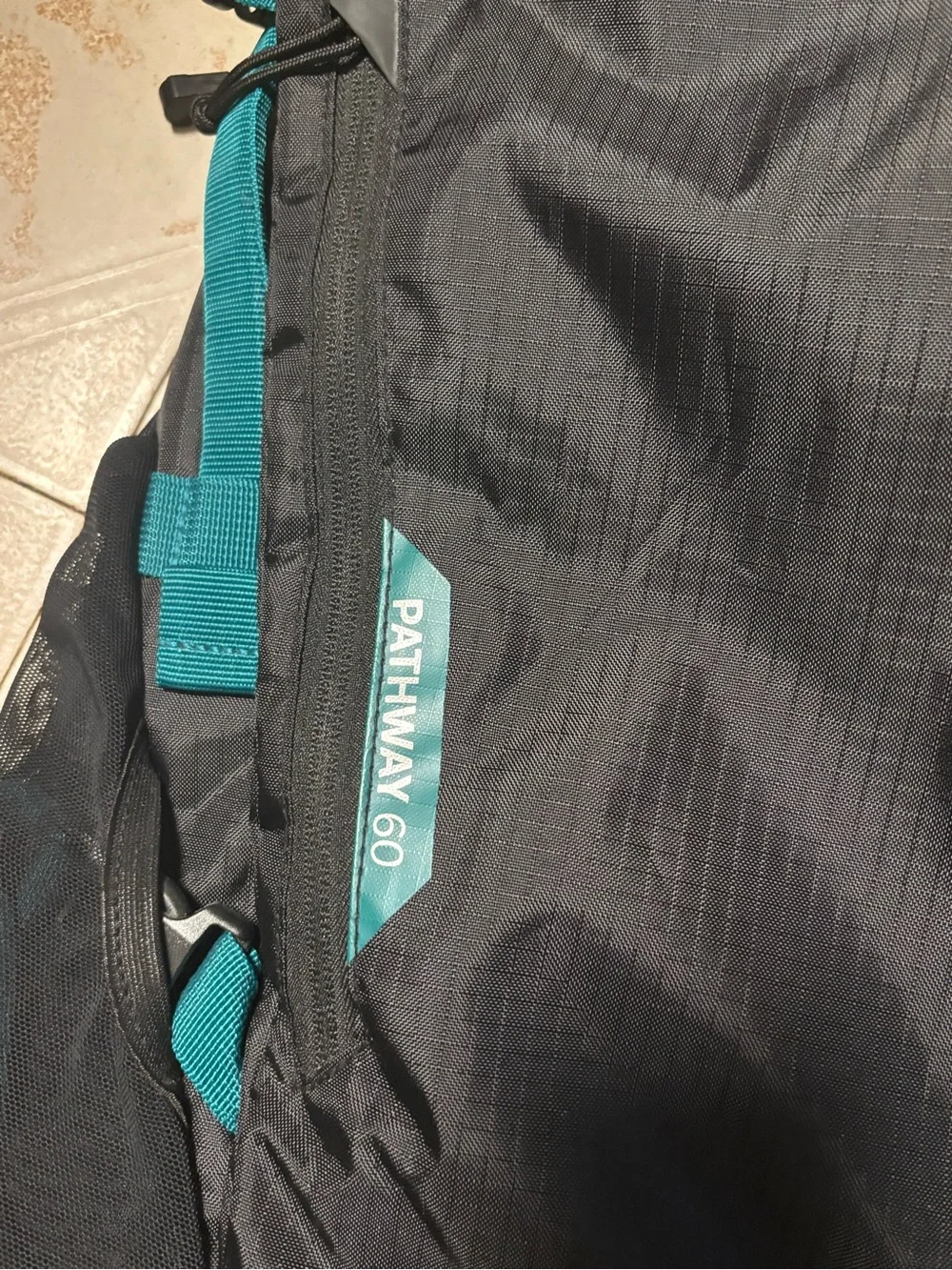 High Sierra Black and Teal Outdoor Backpack
